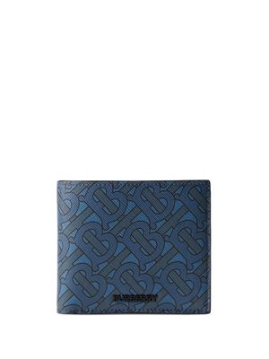 Burberry monogram bi-fold wallet - Blue