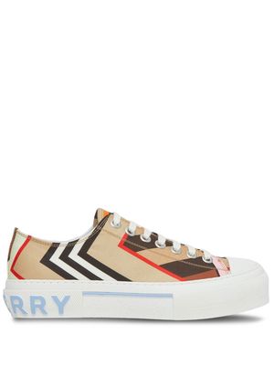 Burberry montage-print sneakers - Neutrals