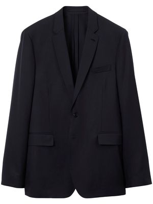 Burberry notched-collar single-breasted blazer - Blue