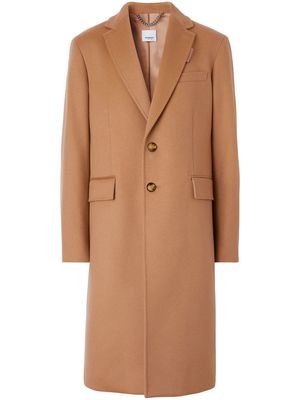 Burberry notched-lapel single-breasted coat - Neutrals