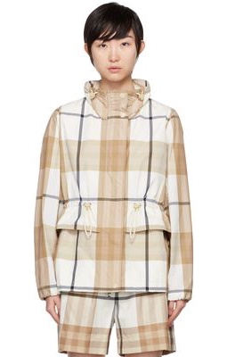 Burberry Off-White Check Jacket