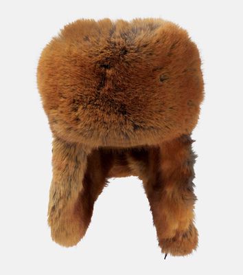 Burberry Oversized faux fur-trimmed hat