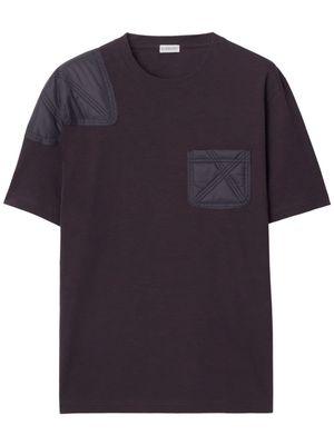 Burberry panelled cotton T-shirt - Purple