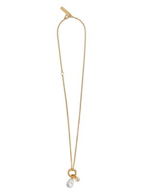 Burberry Pearl Detail Gold and Palladium-plated Necklace