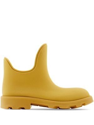 Burberry pebbled rubber rainboots - Yellow