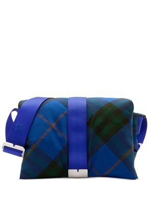 Burberry Pillow check-print messenger bag - Blue