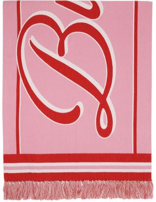 Burberry Pink Logo Scarf
