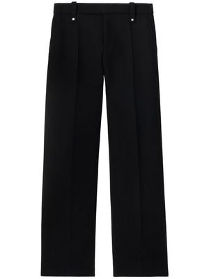 Burberry pleat-detailing straight-leg trousers - Black