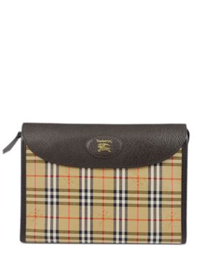 Burberry Pre-Owned 1990-2000 House Check clutch - Neutrals