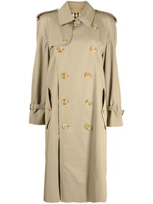 Burberry Pre-Owned 1990-2000s double-breasted trench coat - Brown