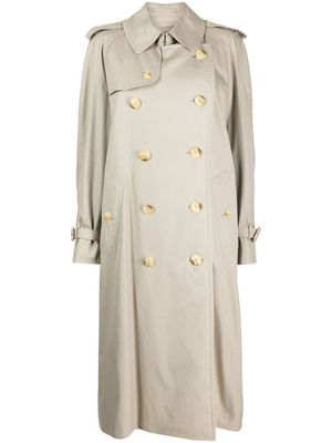 Burberry Pre-Owned 1990-2000s gabardine trench coat - Neutrals