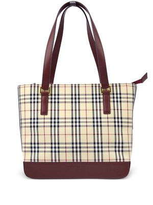 Burberry Pre-Owned 1990-2000’s Vintage Check tote bag - Neutrals