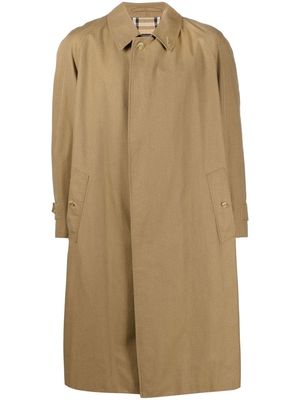 Burberry Pre-Owned 1990s classic collar knee-length coat - Neutrals