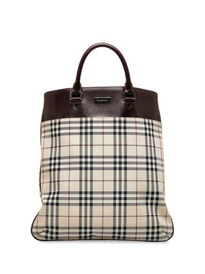 Burberry Pre-Owned 2000-2010 Burberry House Check Tote - Brown