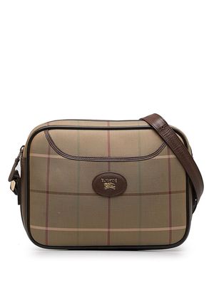 Burberry Pre-Owned 2000-2010 Vintage Check logo-appliqué crossbody bag - Neutrals