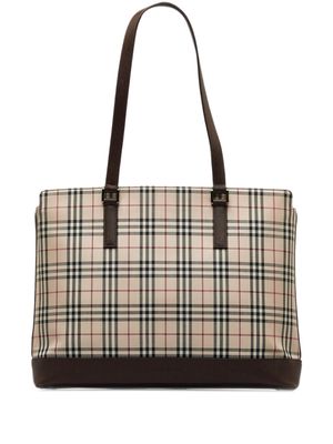 Burberry Pre-Owned 2000-2010s House Check tote bag - Brown