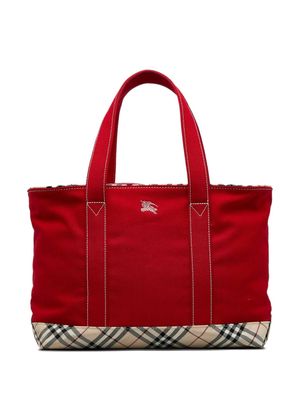 Burberry Pre-Owned 2000-2017 Nova Check tote bag - Red