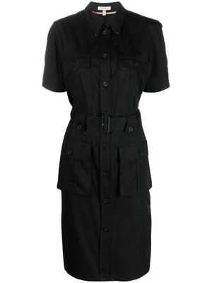 Burberry Pre-Owned 2000s belted cargo dress - Black