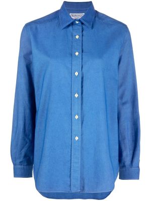 Burberry Pre-Owned 2000s long-sleeved button-up shirt - Blue