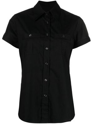 Burberry Pre-Owned 2000s short-sleeved button-up shirt - Black