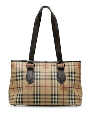 Burberry Pre-Owned 2008 Haymarket Check tote bag - Neutrals