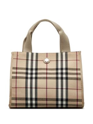 Burberry Pre-Owned 2010-2023 House Check canvas handbag - Neutrals