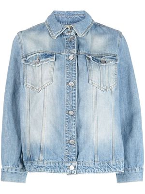 Burberry Pre-Owned 2010 faded denim jacket - Blue