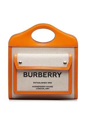 Burberry Pre-Owned 2010-present Burberry Pocket Satchel - Neutrals