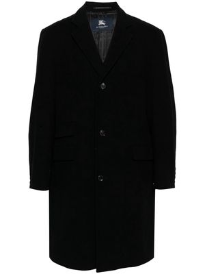 Burberry Pre-Owned 2010s notched lapels knee-length coat - Black