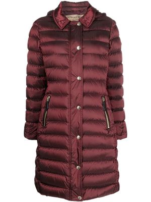 Burberry Pre-Owned 2010s thigh-length padded coat - Red