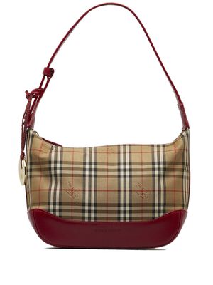 Burberry Pre-Owned 20th Century Burberry Haymarket Check Shoulder Bag - Brown