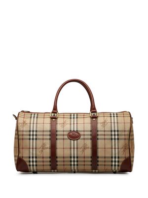 Burberry Pre-Owned 20th Century Burberry Haymarket Check Travel Bag - Brown