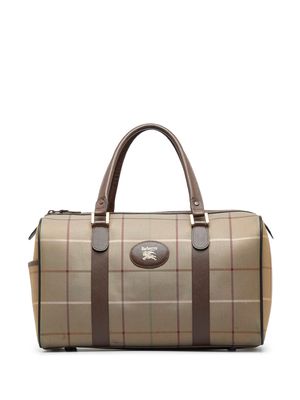 Burberry Pre-Owned 20th Century Burberry Vintage Check Boston Bag - Brown