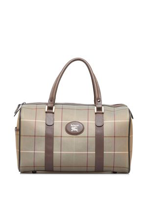 Burberry Pre-Owned 20th Century Burberry Vintage Check Boston Bag - Neutrals