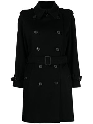 Burberry Pre-Owned double-breasted belted coat - Black