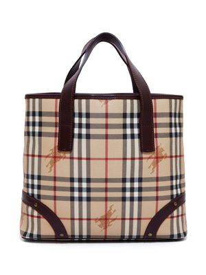 Burberry Pre-Owned Haymarket Check-print tote bag - Brown
