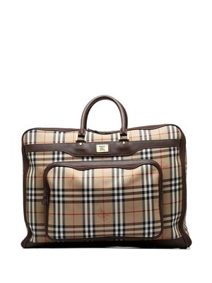 Burberry Pre-Owned Haymarket Check travel bag - Brown