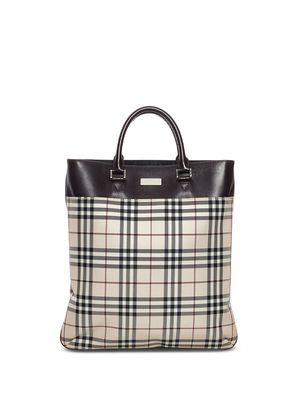 Burberry Pre-Owned House Check canvas tote - Neutrals
