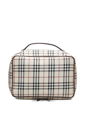 Burberry Pre-Owned House Check vanity bag - Neutrals