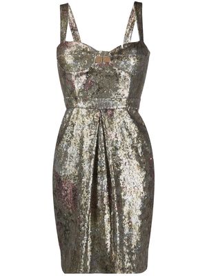 Burberry Pre-Owned sequinned mini dress - Gold