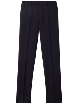 Burberry pressed crease tailored trousers - Blue