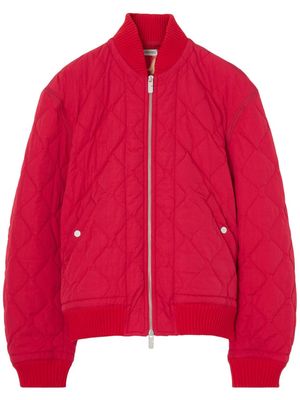 Burberry quilted bomber jacket - Red