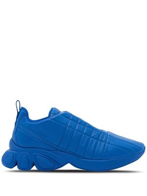 Burberry quilted classic leather sneakers - Blue