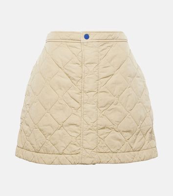 Burberry Quilted high-rise miniskirt