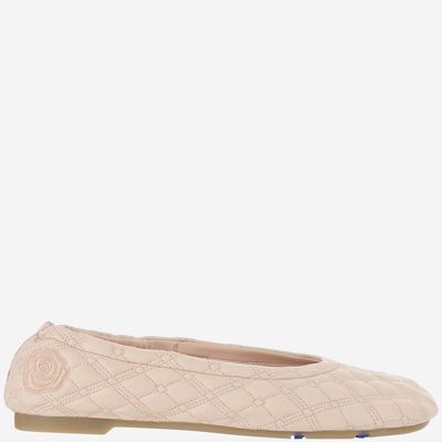 Burberry Quilted Leather Sadler Ballet Flats