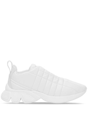 Burberry quilted leather sneakers - White