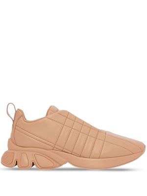 Burberry quilted low-top trainers - Brown