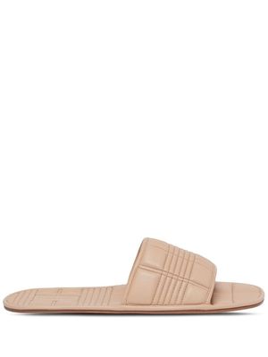 Burberry quilted open-toe slides - Neutrals