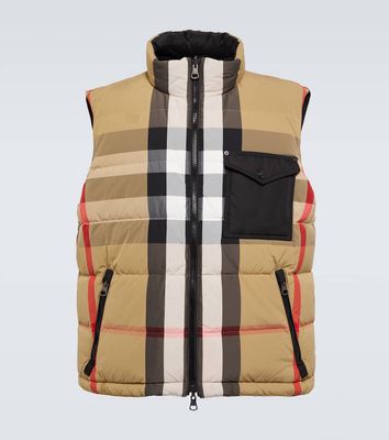 Burberry Reversible checked down vest