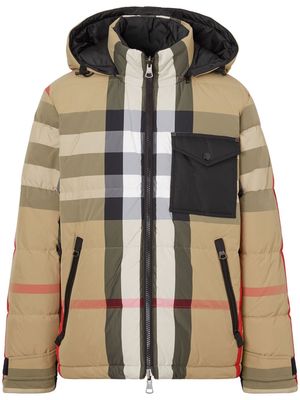 Burberry Reversible Exaggerated check padded jacket - Neutrals
